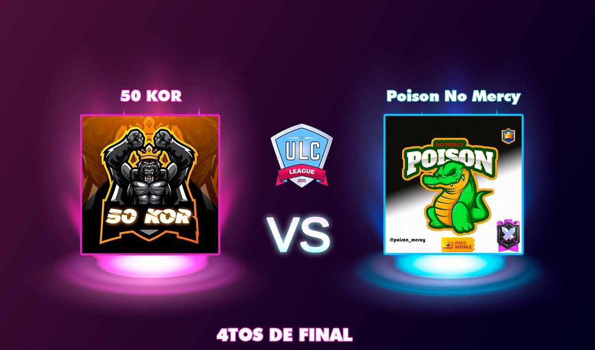 Los 4tos de final de la United Latam Championship!!!
Que equipos clasificaran?, ven y descubrelo en nuestras transmisiones
Día: Martes 10 de Noviembre
Hora: 8:00PM Hora de México
!Apoya a tu equipo favorito!
#clashroyale #ULC #supercell #latam