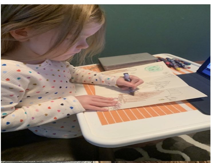 LFHS_LRSD's tweet photo. @DulceCreighton ‘s K class participated in an interactive read aloud via @MicrosoftTeams. Then they worked together in an online work session. Students shared their work, unpacking their thinking and documenting their learning. #learningisdoingbetter https://t.co/OydfLLeUR6