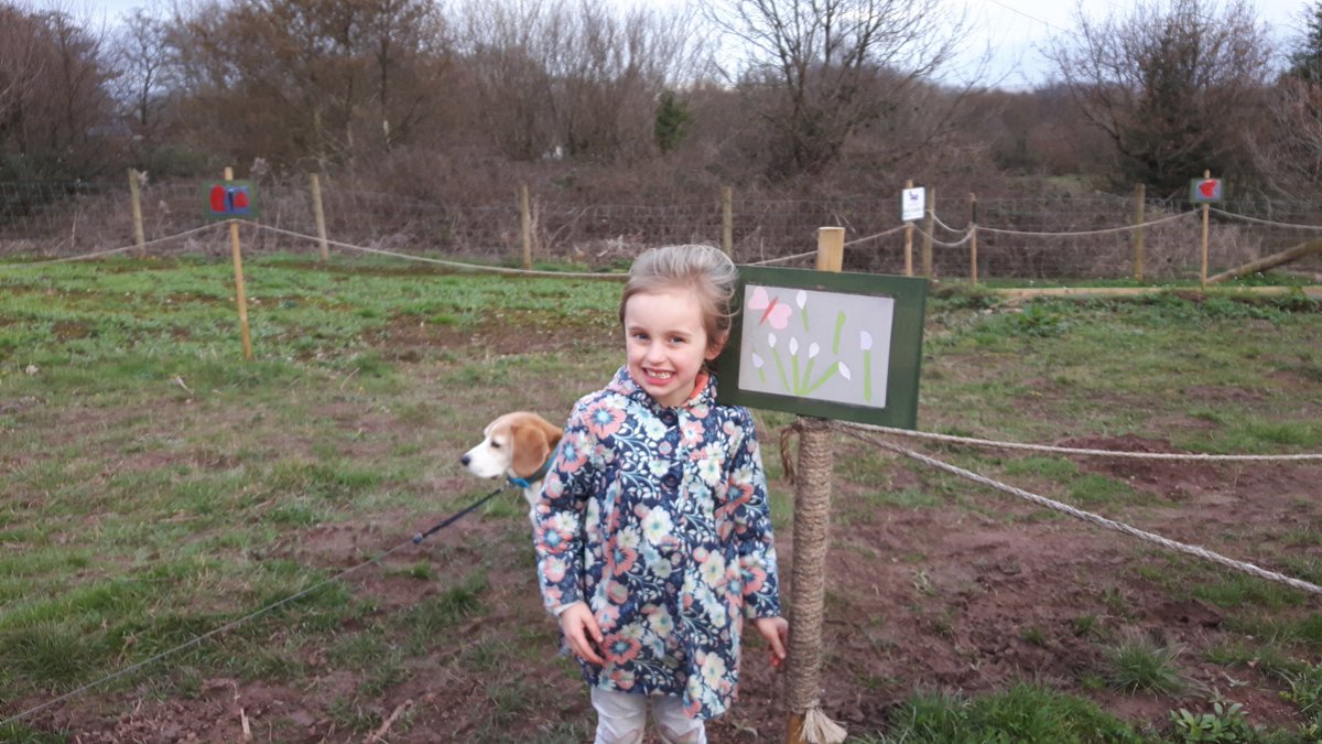 HenllysLNR's tweet photo. Here's Holly with her collage in March 2017 with our #NaturalBuzz wildflower turf and November 2020 with her pictures for our #LocalPlacesForNature project. https://t.co/5wRpDm4RbQ