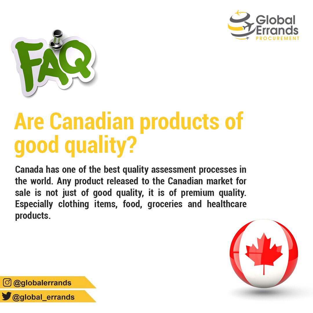 global_errands's tweet photo. For people asking if products from Canada are of good quality ...Here it is π they are premium π―
Click link in our bio to experience quality items from Canada π¨π¦
#faq #logisticservices #globalerrands #shopingonline #shopfromCanada #shopnship #shiptonigeria https://t.co/5CQTRH0X8i