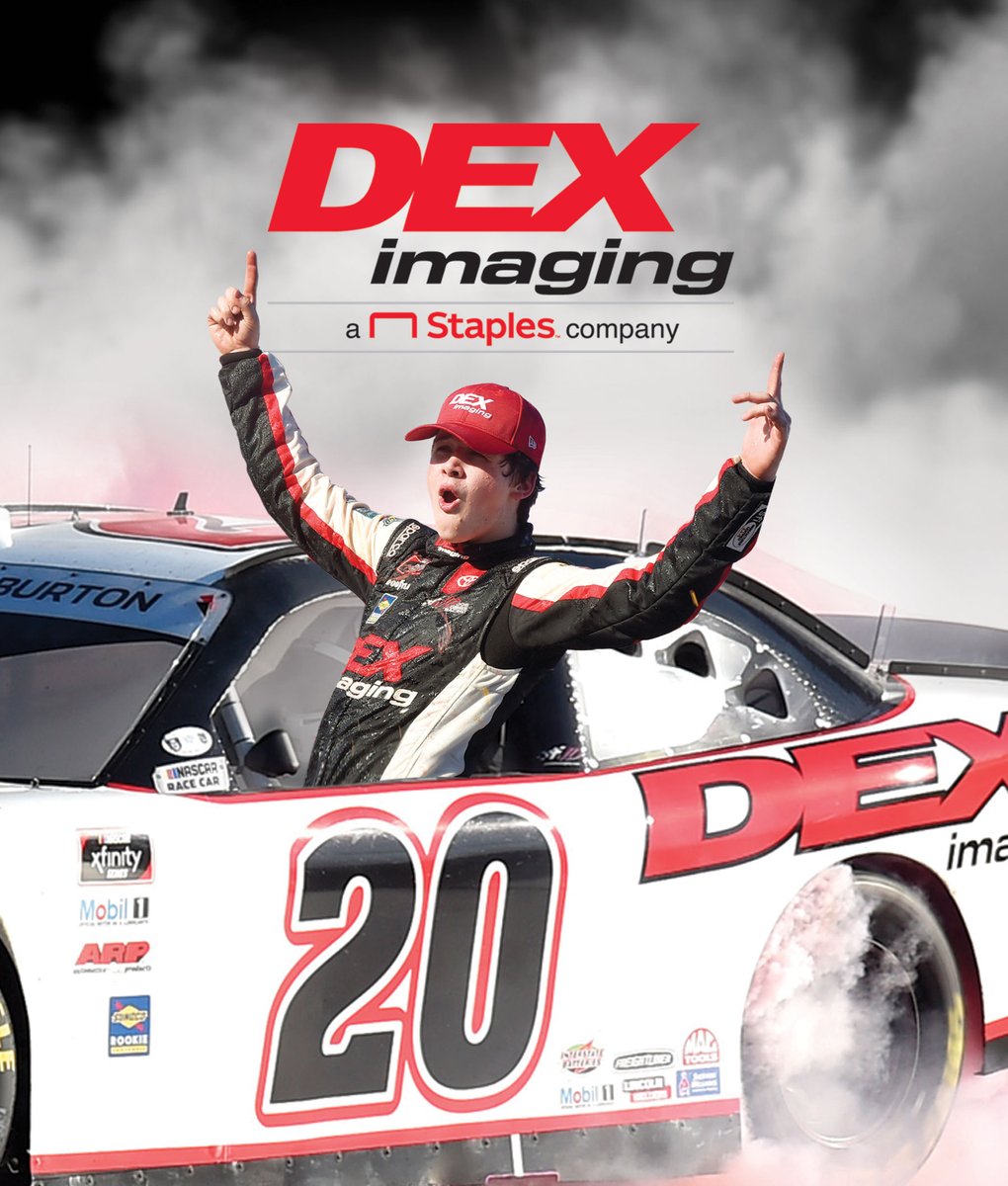 deximaging's tweet photo. It's been an incredible year and we've been proud to be right there with him. We congratulate @HBurtonRacing for clinching the 2020 #NASCAR #XfinitySeries Rookie of the Year award - we can't wait to see him back on the track in 2021! https://t.co/Oxlg5BZsAh