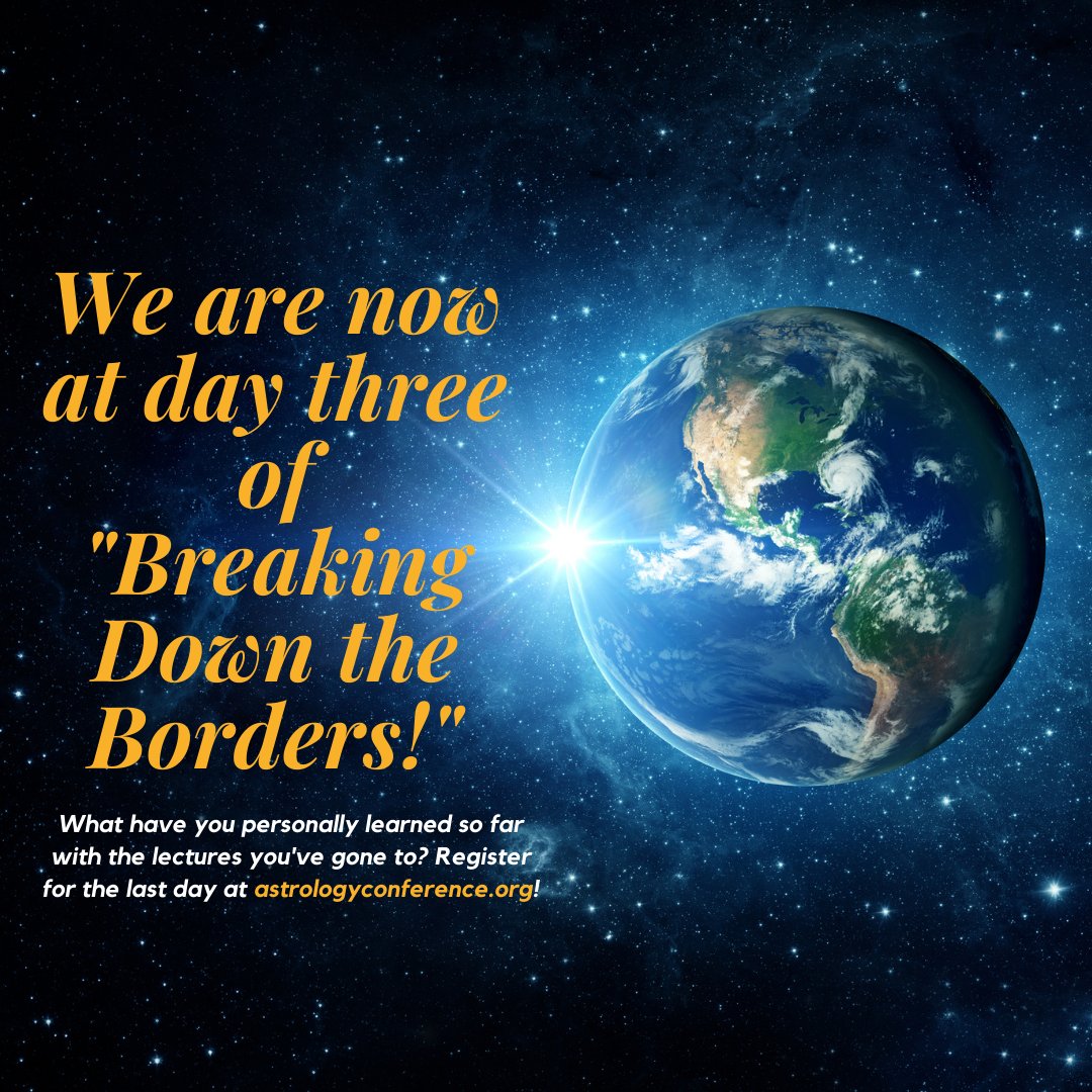 We are now on the last day of BDTB-5! Register for the last day with the link below to catch some really amazing lectures!

astrologyconference.org