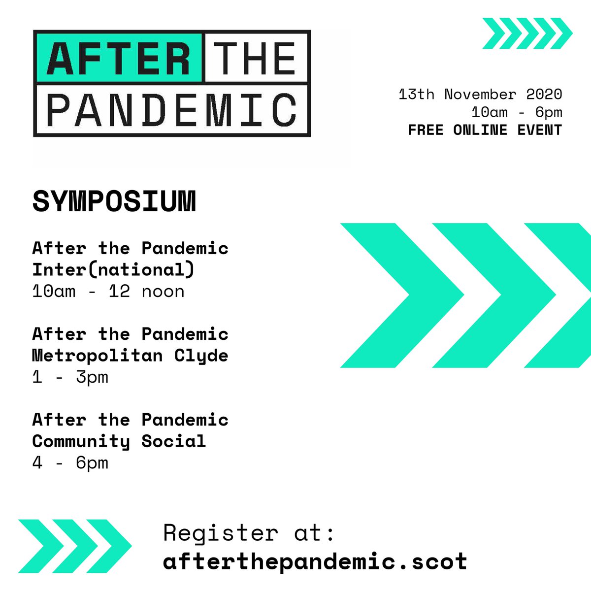 lateralnorth's tweet photo. Join us @CCIGlasgow @CCScotland @SnifferScotland @GlasgowCC @stratharch_ &amp; @GSofA as we host the After the Pandemic Symposium this Friday (13th November) exploring how creativity + design can make our cities greener, vibrant + more resilient

Tickets here: https://t.co/JTeL5FZAOr https://t.co/A3OdLeA8yI