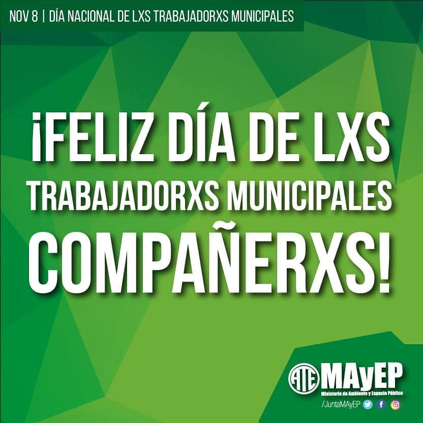 JuntaMAyEP's tweet photo. DÍA DE LES TRABAJADORES MUNICIPALES
Tantas veces denostados, estigmatizados y precarizados, pero con una vocación de servicio intachable. Sigamos construyendo más conquistas y derechos juntos.

¡Les deseamos que tengan un feliz día, compañeros y compañeras! https://t.co/8g00Oyf2Z8