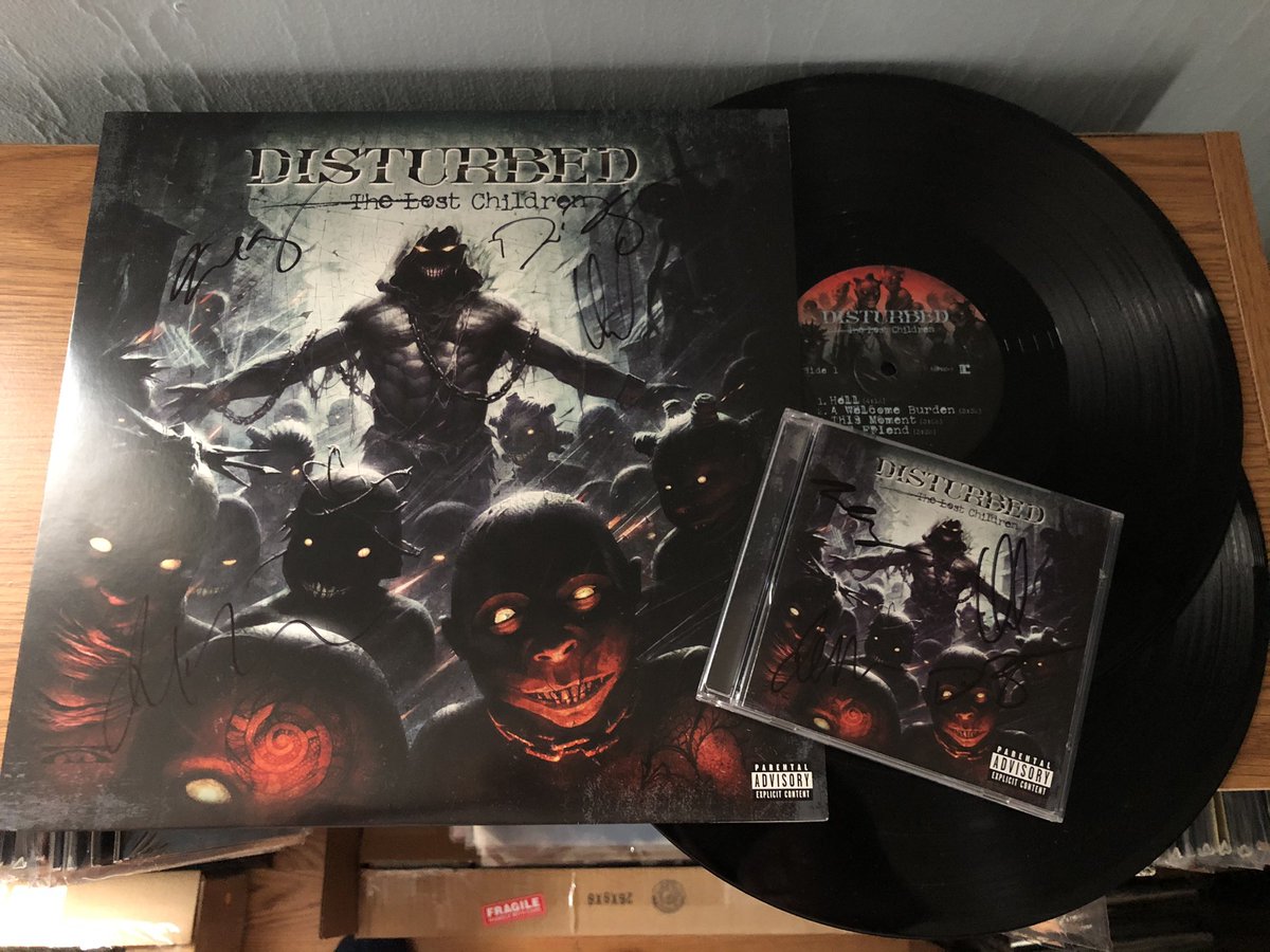 DisturbedFP's tweet photo. In celebration of The Lost Children’s 9th anniversary I wanted to share some of my autographed Lost Children collection.
Do any of you have any autographed Lost Children merch?
#Disturbed #TheLostChildren #DisturbedCollection @Disturbed https://t.co/6IYyyBAVA1
