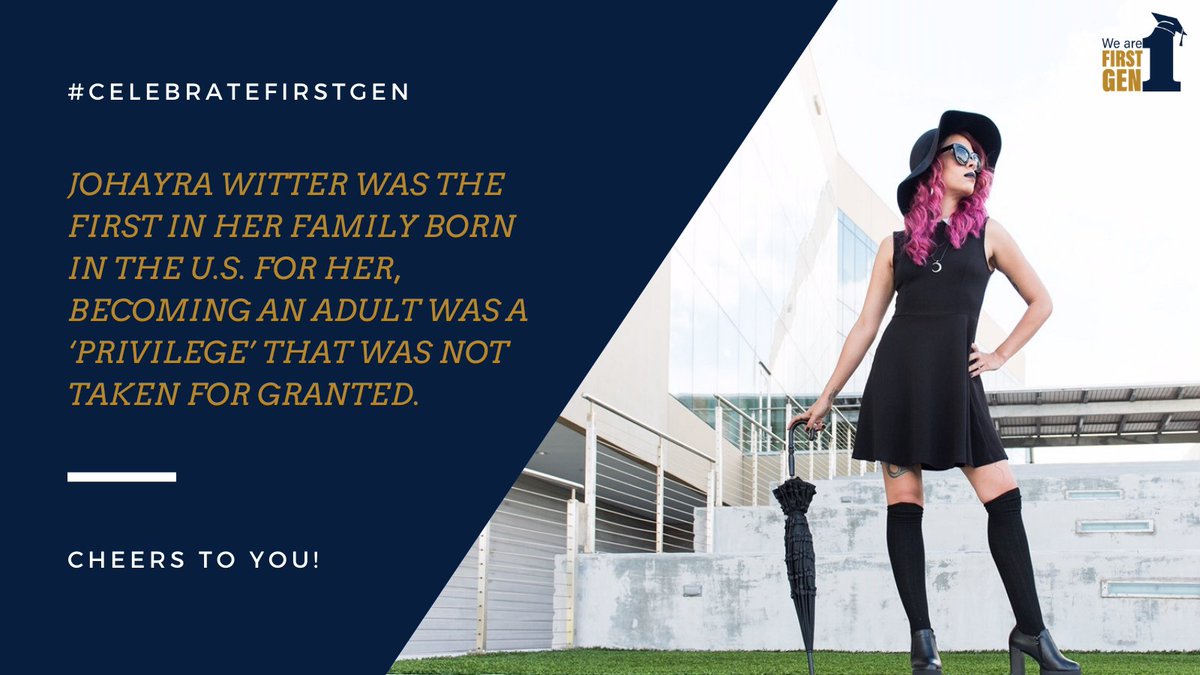 Johayra Witter was the first in her family born in the U.S. For her, becoming an adult was a ‘privilege’ that was not taken for granted. Thanks to a scholarship from  @FIUHONORS Witter graduated from  @FIU with a degree in psychology.  #CelebrateFirstGen  https://casenews.fiu.edu/2019/10/17/humans-of-case-johayra-witter/