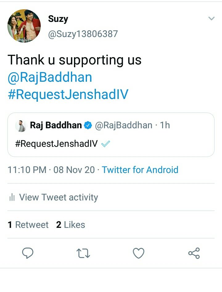 Suzy13806387's tweet photo. 🎉Thank u to everyone joined for trend today😍. Its just small request from us😍 #RequestJenshadIV. Thank u to all Bepannaah, Jenshad and international fans also. We are the best ever🎉😍 thank u love #Bepannaah #Jenshad #JenniferWinget #HarshadChopda https://t.co/O36nbPJWOL
