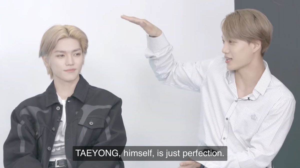  People calling Taeyong perfect, a much needed thread1. Kai always compliments his donsaeng Taeyong  #TAEYONG    #태용    #NCT태용  #SuperM  @superm