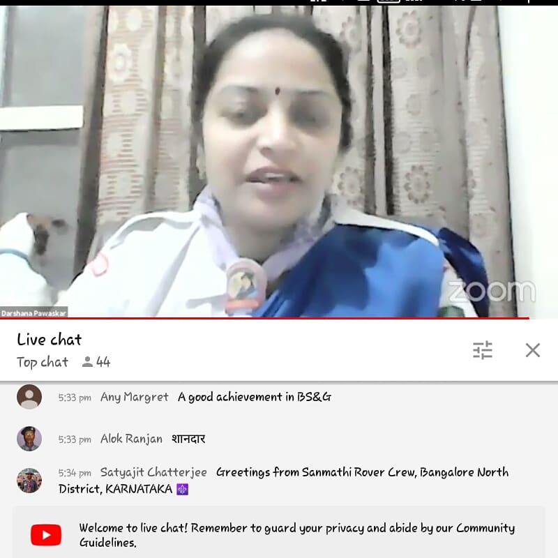 SaloKujur's tweet photo. BSG NEWS INAUGURAL CEREMONY 
Dt-08/11/2020
Live on YouTube 
Every Sunday at 5.00pm
The first episode of Bharat Scouts and Guides news and it's inaugural session...
#bsgIndia
#OSBSG
#worldscouting
#mopindia
#fitindia
#happyscouting https://t.co/PbAHe7IUEo