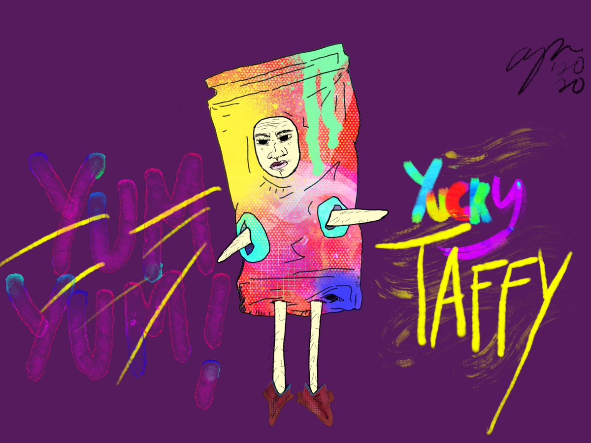 idealistcollec2's tweet photo. "Yucky Taffy Ad I" #art #artist #artwork #artoftheday #artistic #artsy #artofvisuals #SURREALISM #arts #artists #artlovers #surreal #illustration #illustration #ArtistOnTwitter #artworks #artshow #fanart #draw #drawing #digitalart #sundayvibes #SundayMotivation #SundayFeels https://t.co/MV4FrFuaFo