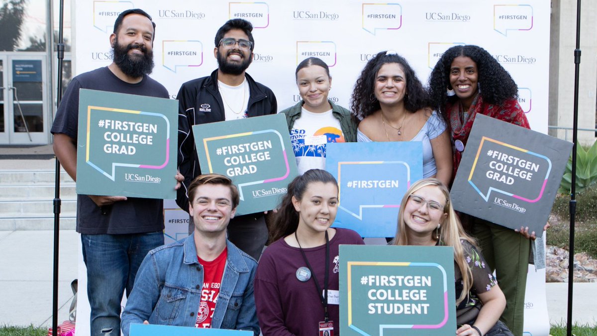 UCSDAdmissions's tweet image. Happy National First-Generation Day! 
@ucsandiego is proud to be recognized as a First-Gen Forward Advisory Institution.

Visit bit.ly/FirstGenDay2020 to learn more about student support services for #FirstGen students.

#CelebrateFirstGen
#FirstGenUC