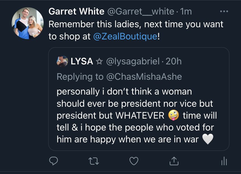 Garret__white's tweet photo. Just going to leave this here since she deleted her tweet and made herself private..:.. https://t.co/A9qAacz9JP