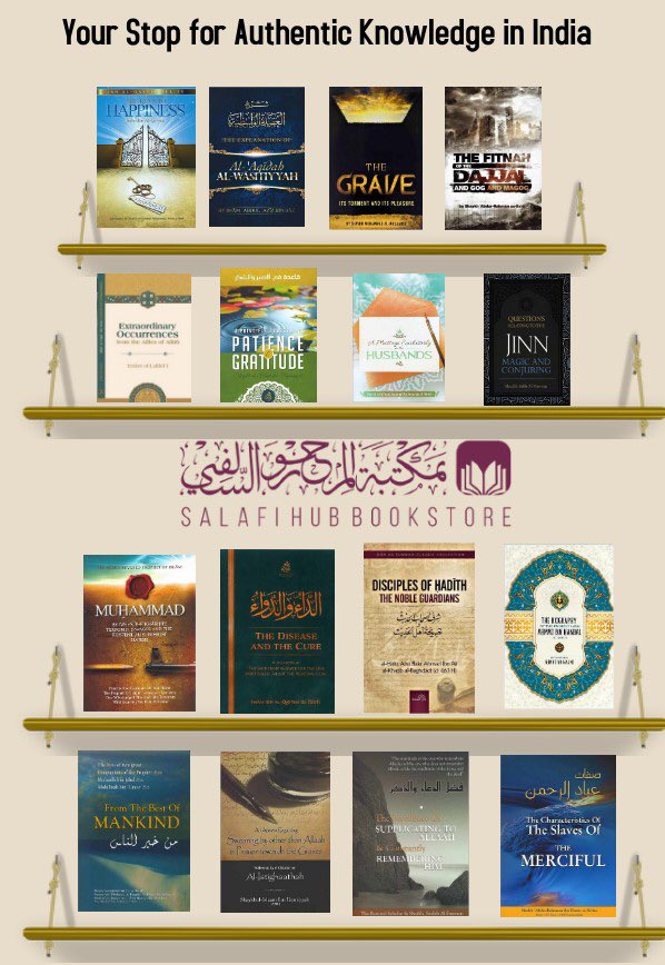 AuthenticSalafi's tweet photo. Salafi Hub Bookstore

Your stop for Authentic Knowledge in India 

https://t.co/z4BEcSEn9L https://t.co/edJASzqWoc