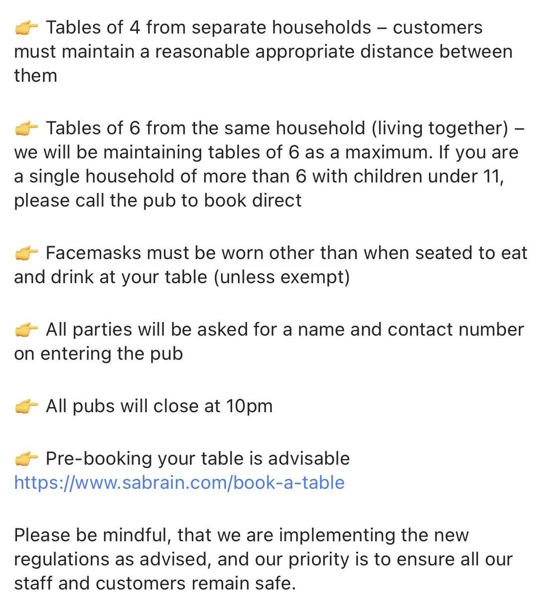 HeathPubCardiff's tweet photo. We can't wait to see all your lovely faces when we reopen tomorrow.
Please remember you need to book a table, by visiting the website, or via the brains pub app.
There are also a couple of new rules to adhere to, please see below for full details. https://t.co/gXVKkW4rHA