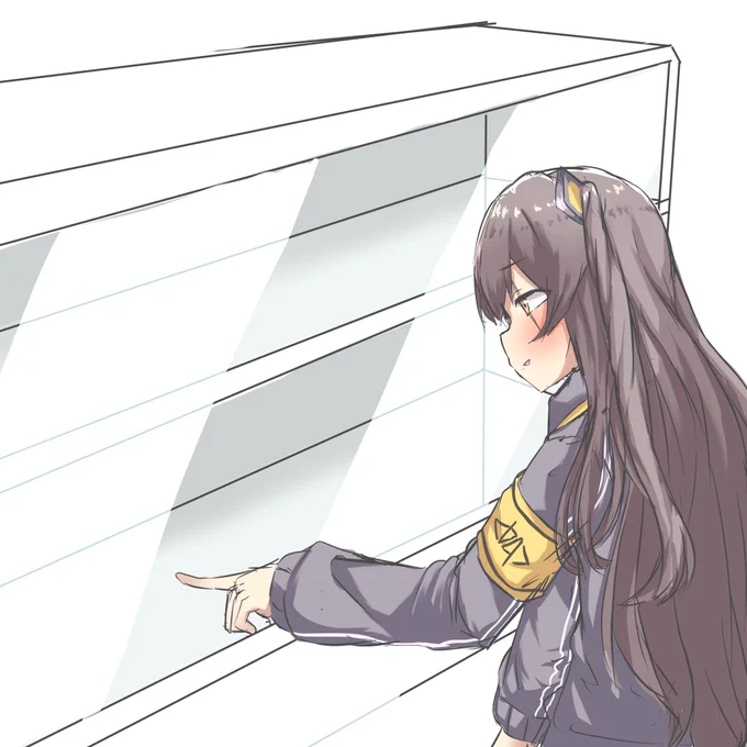  ケーキを選ぶ45姉は描いたのですが、ケーキ屋さんの中の背景が描けません助けて下さい笑笑 