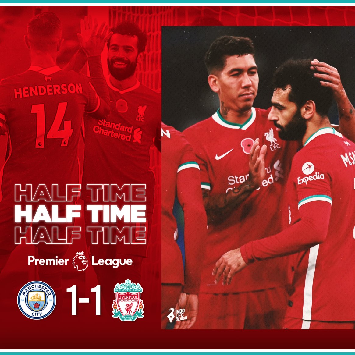 IndoLFCDesign's tweet photo. HALF TIME! ✅

#IndoLFCDesign #YNWA #Matchday https://t.co/JUDouJ2RAY