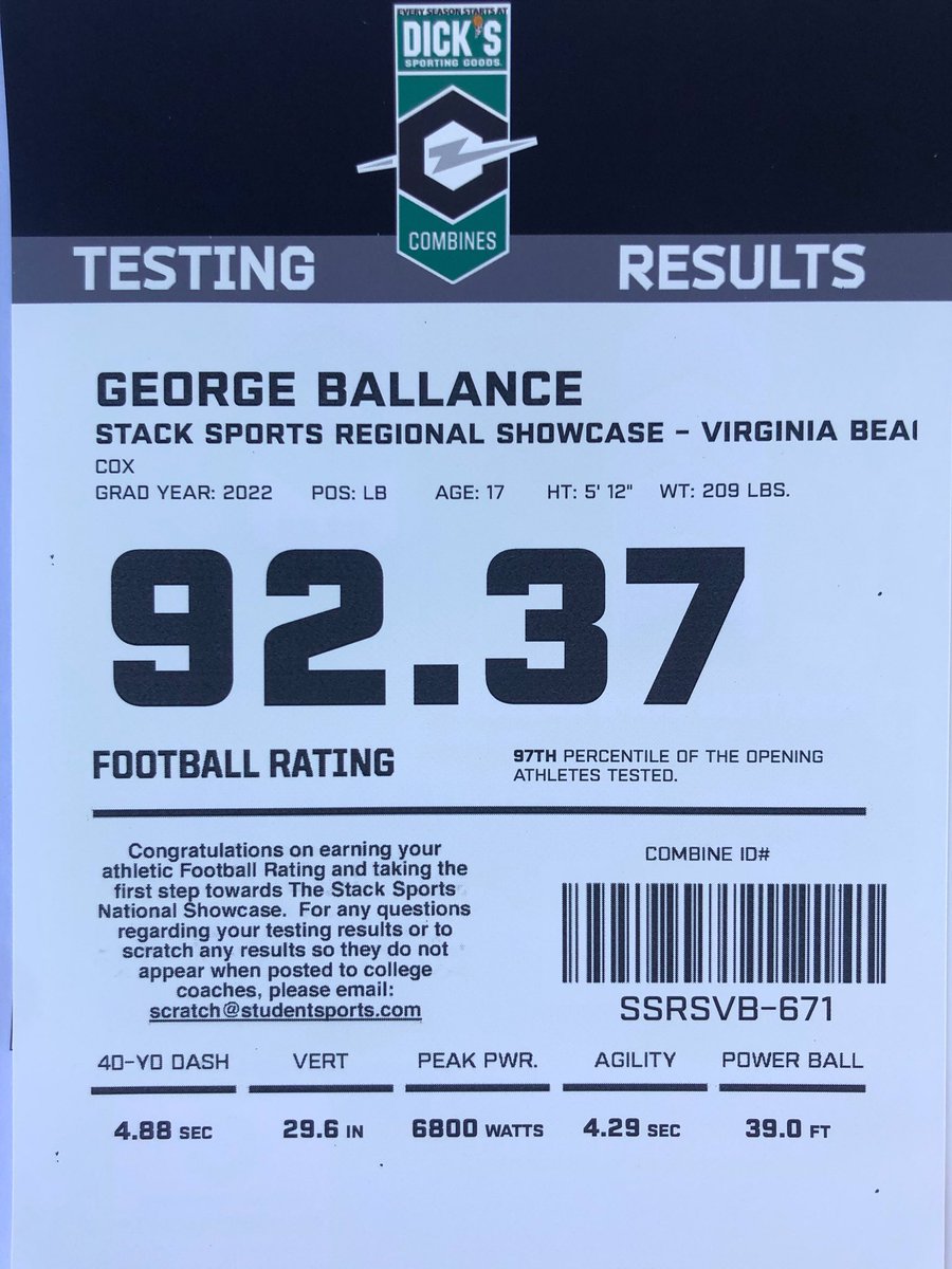 RonnyTorres_'s tweet photo. Another LB we really liked in pre-camp evals, ‘22 George Ballance popped with a solid day of testing &amp; positional drills — 4.88 40, 4.29 SH, 92.37 Rating — active, lines up everywhere for his HS

@Georgeb_50 https://t.co/j8w4yEeyyv