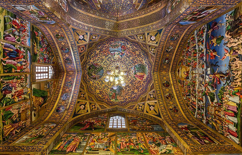 Intérieur de la Cathédrale Vank en Iran