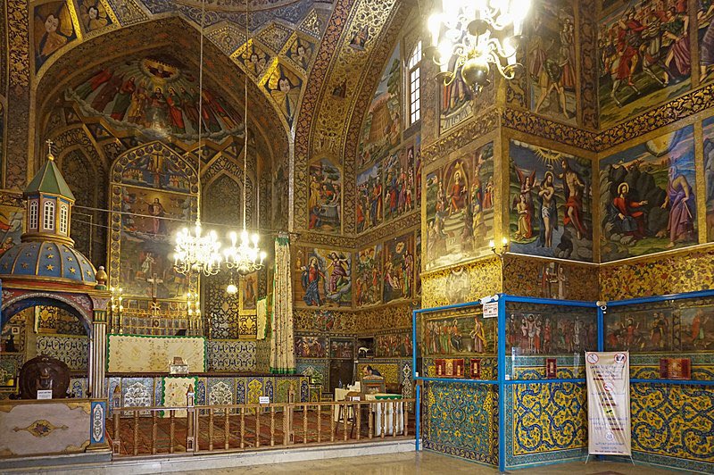 Intérieur de la Cathédrale Vank en Iran