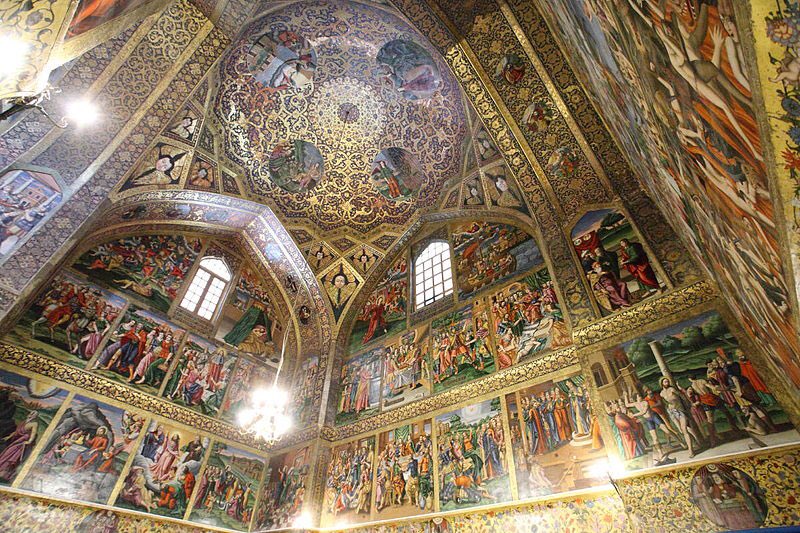 Intérieur de la Cathédrale Vank en Iran