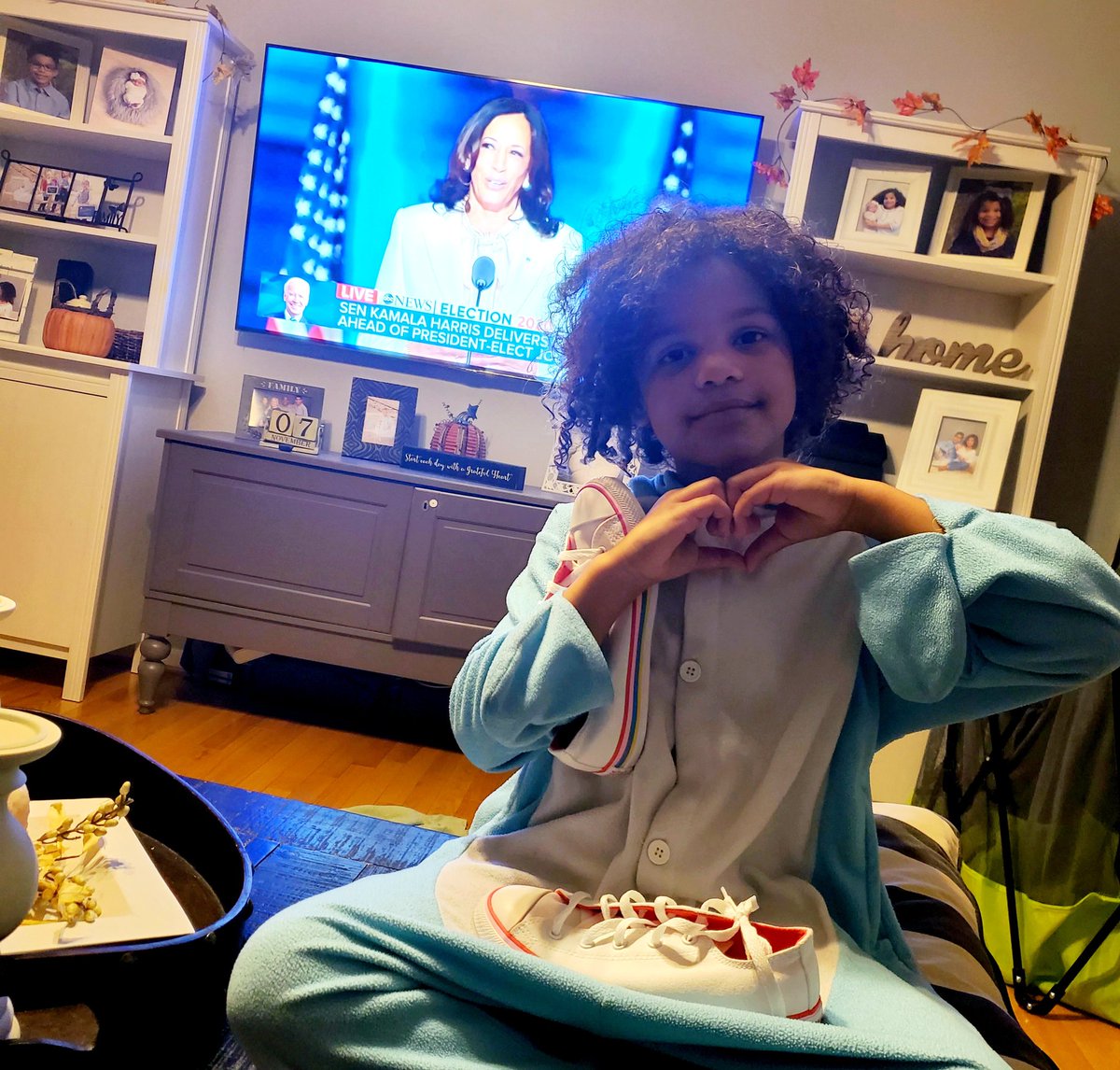 Thank you <a href="/KamalaHarris/">Kamala Harris</a> Now my little girls have someone to look up to. A REAL LEADER!