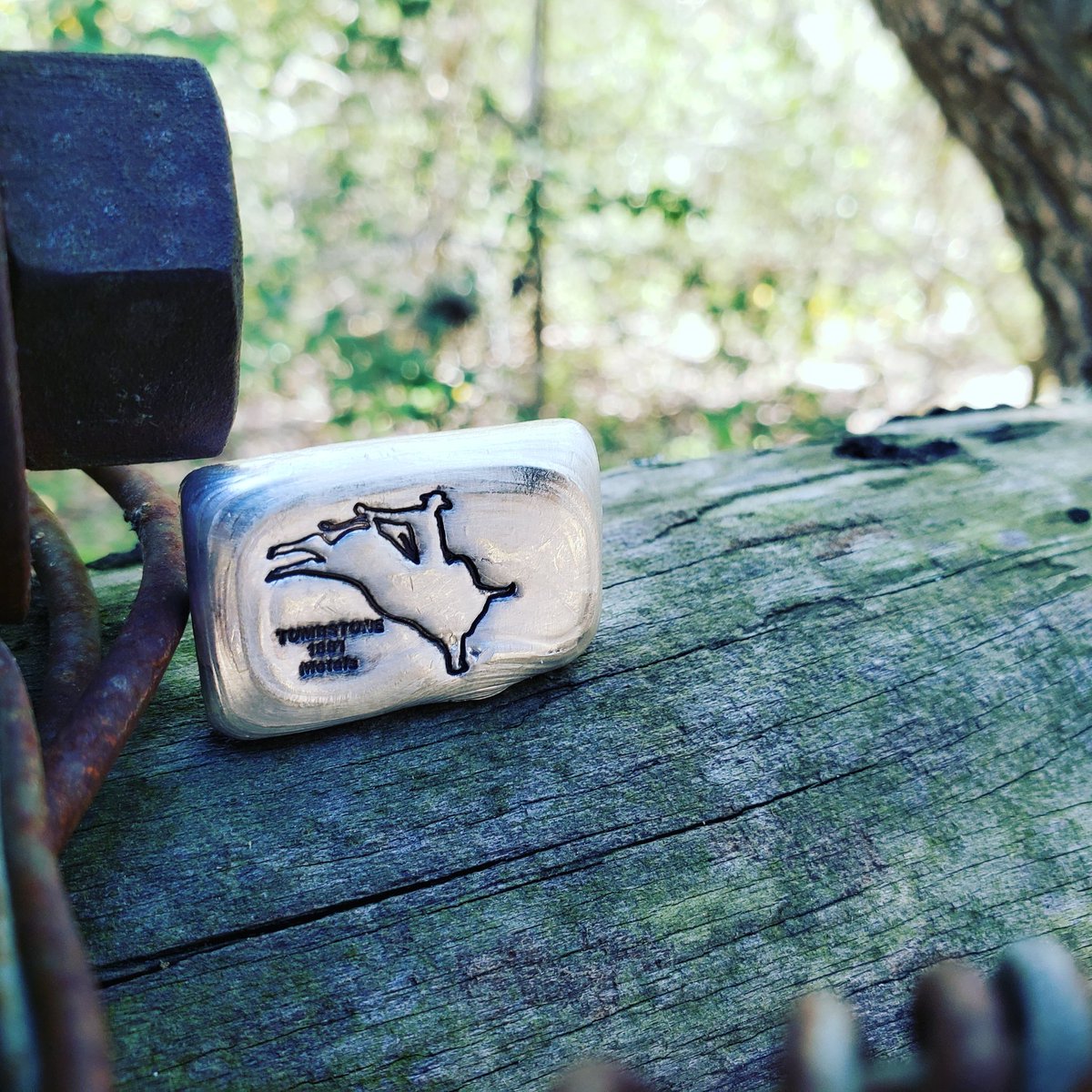 tombstonemetals's tweet photo. Our Ride the Bull 1.5 TOZ .999FS at https://t.co/QKp41c8X09 #patriots #maga #conservitives #republicans #cowboy #rodeo #texas https://t.co/nQjrCCXUr6