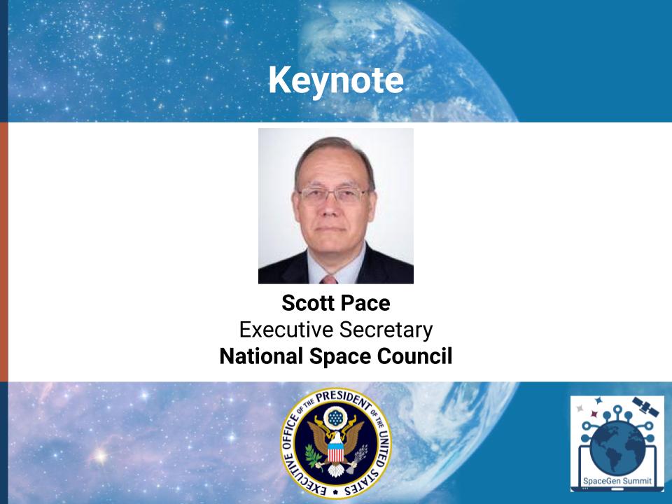 SGAC's tweet photo. The final day of the #SpaceGenSummit starts in 30 minutes! 

We'll start the day with a keynote from Scott Pace, Executive Secretary of the National Space Council 🇺🇸

#SGS2020 #SpaceGenSummit #SpaceGen https://t.co/DDfdm31Qyi