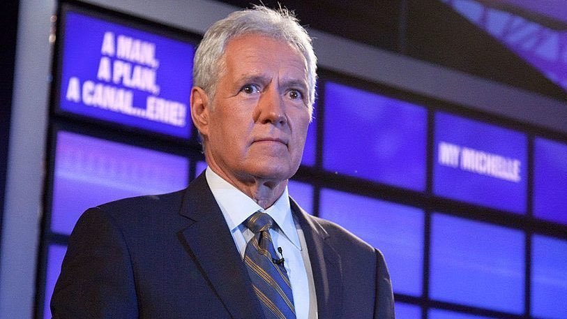 CelebFlatline's tweet photo. Alex Trebek, Jeopardy host, is dead today.  Colonial Penn Life Insurance, for as little as $9.95 a month, now kicks in. https://t.co/YCCltrkDSk
