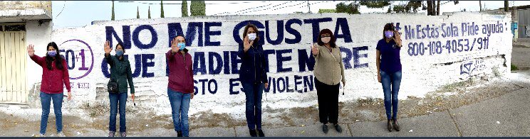 CastelloPRD's tweet photo. Desde el Colectivo @50mas1edomex en #Ecatepec me sumo a la Campaña #LetrasDeAyuda para visibilizar, atender y erradicar la violencia contra las mujeres. Nos acompaña nuestra Presidenta @AnaLiliaHerrera  #NoEstasSola #Llama ☎️ 800-108-4053 https://t.co/JxACO1X4Ak