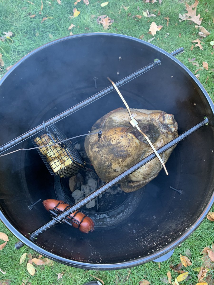 CoachD_EB's tweet image. Trial run turkey for Thanksgiving dinner in my new Pit Barrel Cooker