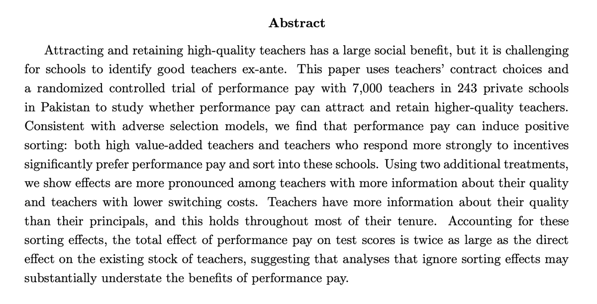 Christina BrownJMP: "Inducing Positive Sorting through Performance Pay: Experimental Evidence from Pakistani Schools"Website:  https://sites.google.com/site/christinabrownecon/