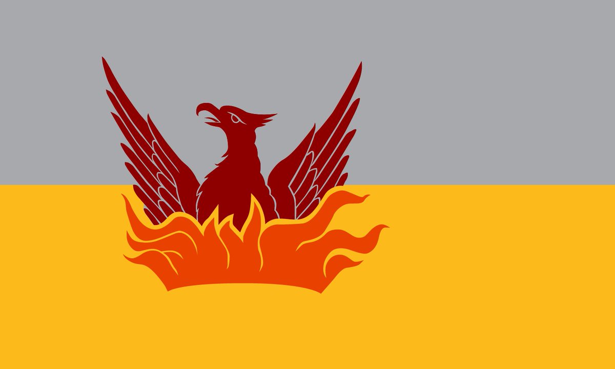 SFfogGoldFlag's tweet photo. IF the phoenix and flames were centered near the hoist (flag pole), to be better seen, and placed at the golden ratio location... the flag would look like this. #SFflag #goldenratio #SFfogandgoldflag #fogandgoldflag https://t.co/wbwO4xfoRF