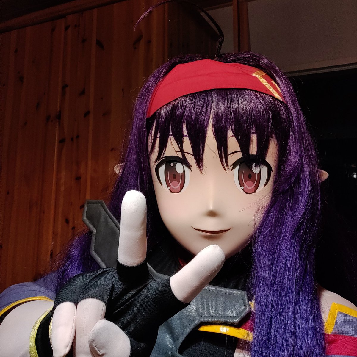 leafakig's tweet photo. Long overdue proper selfie #yuuki #yuukikonno #zekken #sao #swordartonline #cosplay #animegao #kigurumi https://t.co/DD8bMuxxAS