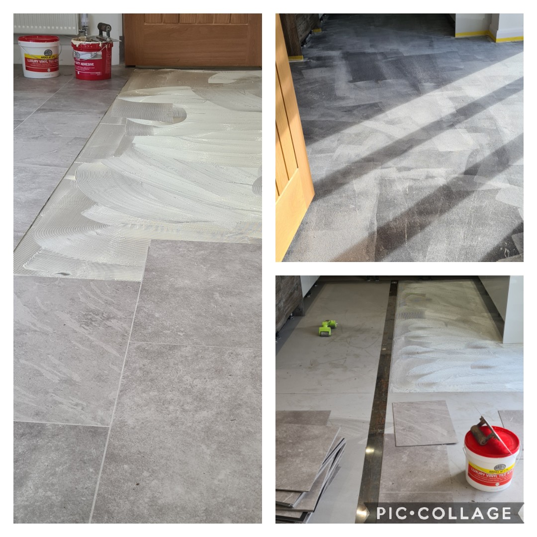 unlimitedfloors's tweet photo. Residential floor space being treated to @KarndeanFloors with a contrasting design strip. Floor had residual moisture evident, treated to @ARDEXUKFlooring 1C, water based screed and P4 primer and adhesives.
Solid system=happy customerππ
#ardexsystem #flooring #lvt #residential https://t.co/meYuCxPTeZ