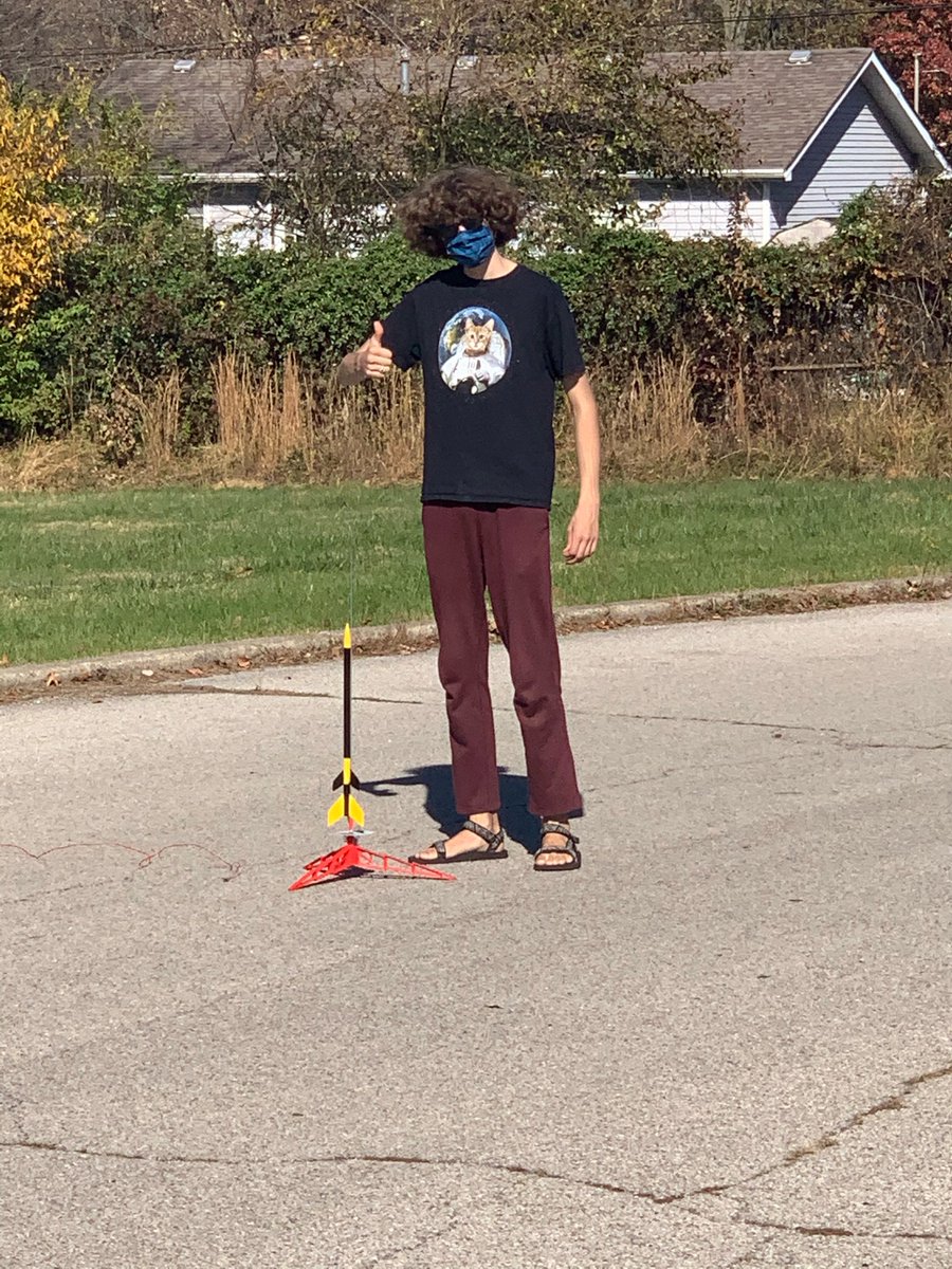 Central_Colony's tweet photo. This just in from the googles and text machines: Logan launched his rockets today and all came down with success. Although we couldn’t be with you, we are very proud of you and your launches! 

@LouisvilleCHS @JCPSKY @JCPS_Robotics @UofLEngaged @UofLSpeedEng https://t.co/IDsYtwOq2y