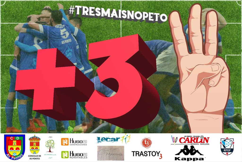 cdaspontes's tweet photo. Resultado final no Poboado.

@cdaspontes 2️⃣-1️⃣ @PolvorinFC 
Goles de @OscarMVolum3 e @QuiqueFdez_28 

Partido no que acadamos tres importantes puntos na casa logo de unha segunda parte sufrida xogando con un home menos.

#cdaspontes #zulesss #aquininguenserende #tresmaisnopeto https://t.co/2tQCEctl26