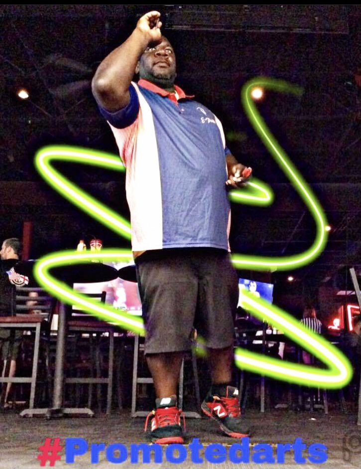 edubb314's tweet photo. Edubb handling business at the #darttournament #dpstl #newballence #wrangler shorts #whitehorsedarts jersey #dartworld #darts powered by #Promotedarts https://t.co/4mIvrRQeoT