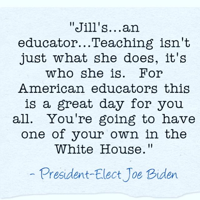 I let out a cleansing breath and tears poured from my eyes. I was feeling relief for all educators but also as an educator of ELLs, I am relieved for my students and their families to finally have a President that will see their value added to this nation <a href="/JoeBiden/">Joe Biden</a> <a href="/KamalaHarris/">Kamala Harris</a>
