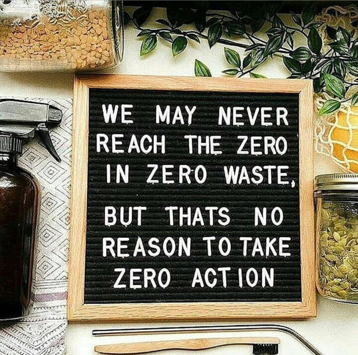 stonepapertech's tweet photo. There's no reason to take zero action, do you agree?⁠
📷:: @zerowastechef @consciouslyamy⁠ https://t.co/ypb4FODvmd
