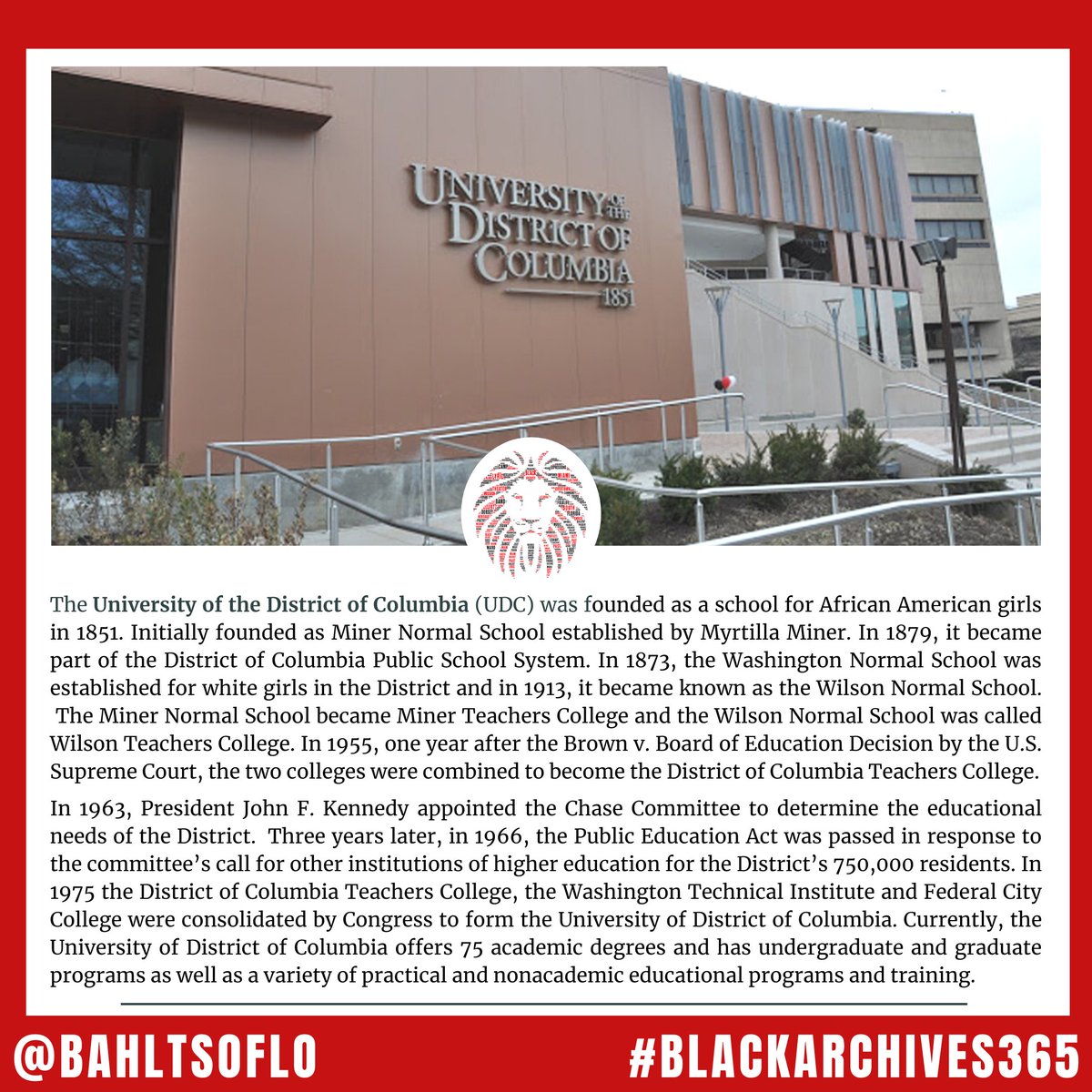 BlackArchives's tweet photo. #hbcupride365 #blackexcellence #hbculove #hbcubuzz #hbcusmatter #HBCUAwarness #WithoutVisionThePeoplePerish #BlackArchivesMIA #BlackFacts #BlackArchives365 #BlackHistory #TellBlackStories #AmplifyBlackVoices #BLM #udc1851 #udcfirebirds https://t.co/L3KFvYX2r2