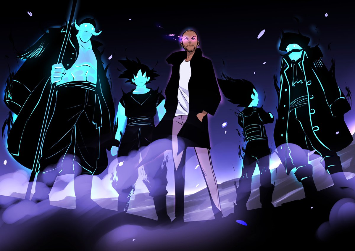 SPK123_'s tweet photo. “ARISE” 

S-Rank Hunter : Me 
Alongside my summons

Check this AMAZING piece of art by the phenomenal @Atbech11 (open for commissions)

Inspired by the webtoon series:
SOLO LEVELING

@SoloLevelingEN @SoloLevelingArt https://t.co/hPvBZC1M2v