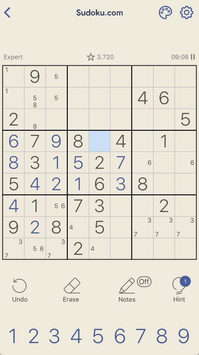 Cooltone23's tweet photo. I found a broken game... don’t worry I have auto-check on so everything is “correct” so far #CrackingTheCryptic https://t.co/MmNMz8k7BO