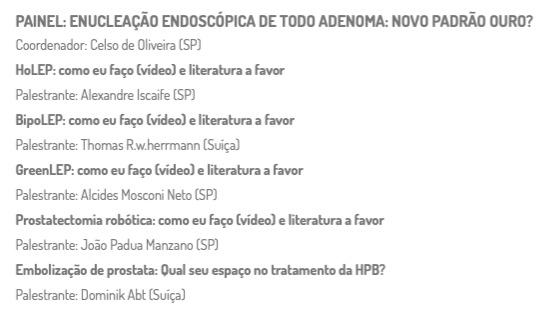 Tratamento da HPB deve ser sob medida para cada paciente.E qual melhor abordagem?#HoLEP #BIPOLEP #GreenLEP #Robotic Há espaço para EAP? Plenária de HPB do #CPU20 <a href="/sbusp_oficial/">SBU-SP</a> Vamos discutir diferentes técnicas baseadas em evidências, com dicas e truques que fazem toda diferença