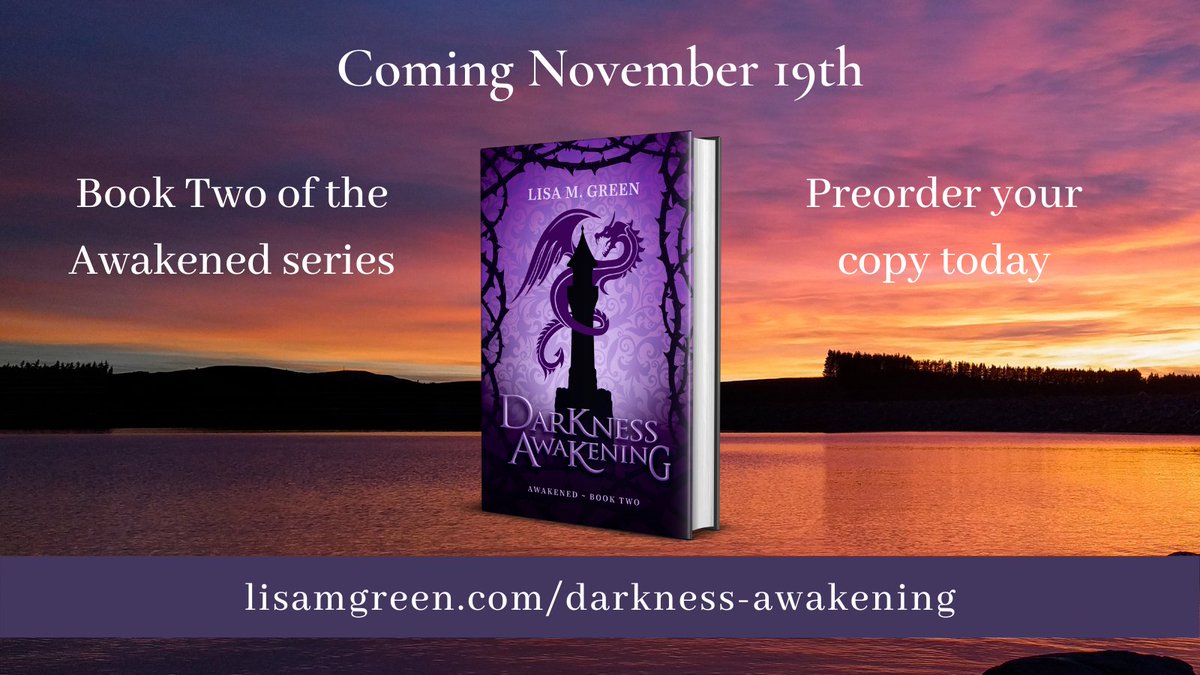 AuthorLMGreen's tweet photo. DARKNESS AWAKENING - BOOK TWO OF THE AWAKENED SERIES (Available on November 19th)

PREORDER NOW: https://t.co/oGLBigr8Mn

#awakenedseries #dawnrising #Fantasy #fairytale #fantasyadventure #MythLit #dystopian #dystopianfantasy #sleepingbeauty  #timetravel  #onceuponatime https://t.co/x9tltcxNs9