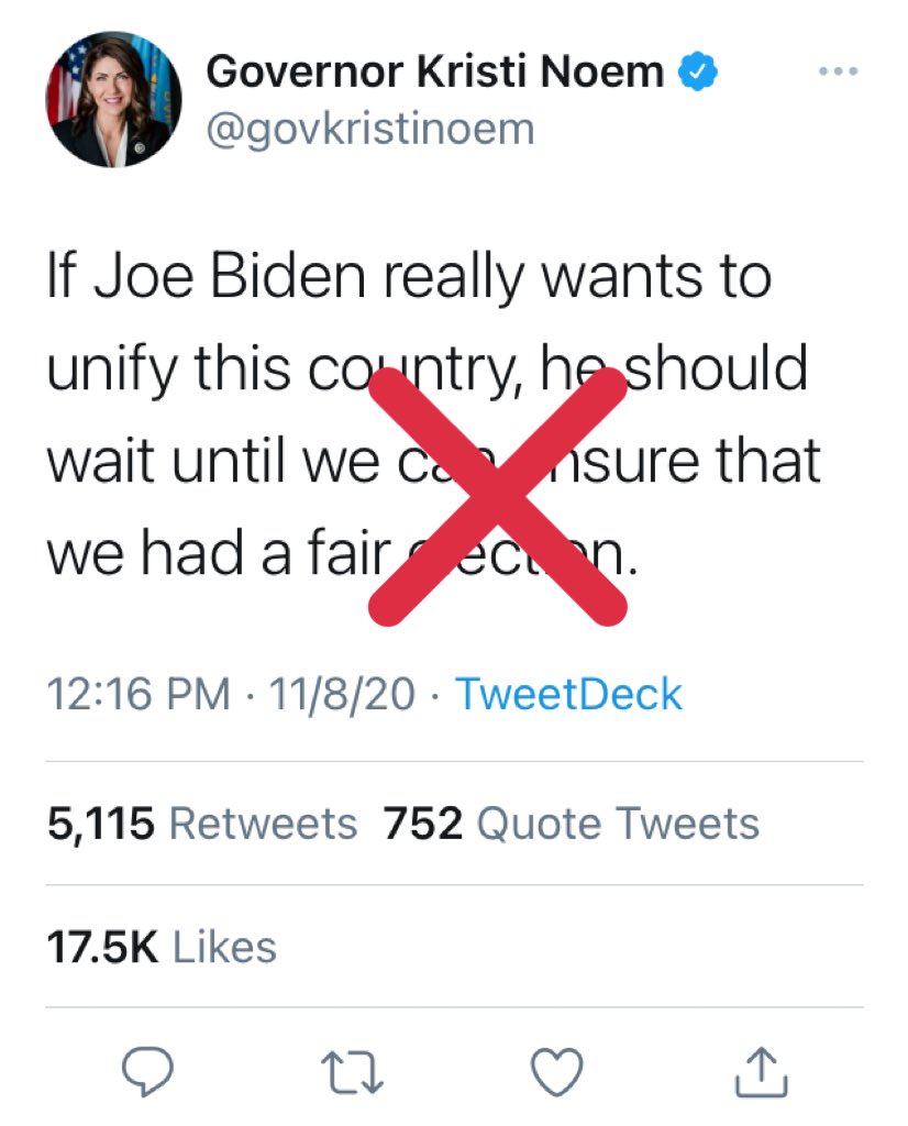 Influentials with hundreds of thousands of followers including even governors, will continue to work to question the results until Trump concedes. Some tweets are opinions / fine but others are terrible so context is important.