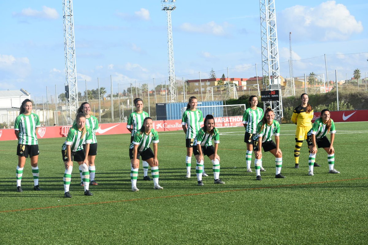 RealBetisFem's tweet photo. El #BetisFéminas se adjudica el primer derbi de filiales en #PrimeraNacional (0-2) 🙌🏼💚

Los goles de Lucía Méndez y Blanca le han dado la victoria al conjunto de José Juan Luque ante el @SevillaFC_Fem ⚽️👌🏼

¡Gran partido, chicas! 👏🏼 https://t.co/1AEO8jYpd2