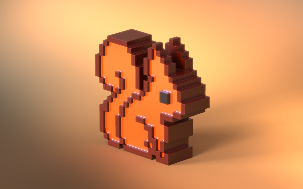 oxton_draws's tweet photo. Pixel Squirrel cause I don't give a fuck anymore. #Digitalart #3D https://t.co/KxzIlcJWaV
