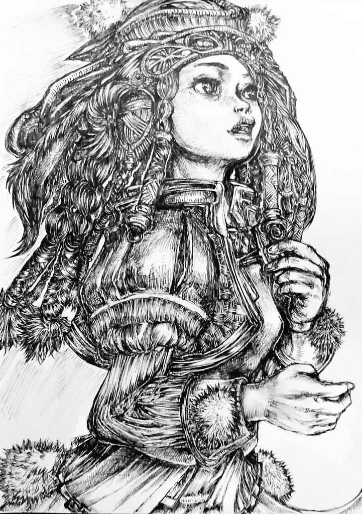 追記し完成とします。
描くスピードが明らかに遅くなっています?
#イラスト
#オリジナル
#オリジナルイラスト
#イラストレーション