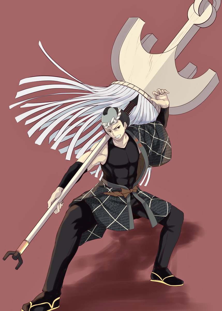 描いたことないものってことで火消の男描いてみた みんのイラスト