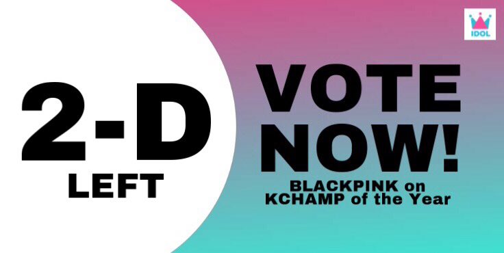BlinkVotingCrew's tweet photo. ๐จ| #KCHAMP Have you voted on KChamp already? If not, please cast your votes now. We are still on the 2nd spot! This voting will end on Nov.10 (2 Days left). @BLACKPINK https://t.co/zDretxXYNW